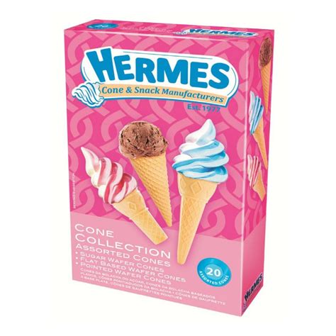 hermes cones|Hermes cones and snacks.